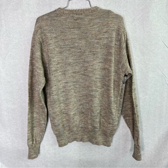 Vintage 80s wool blend Mervyns sweater argyle size Xl - Picture 2 of 5